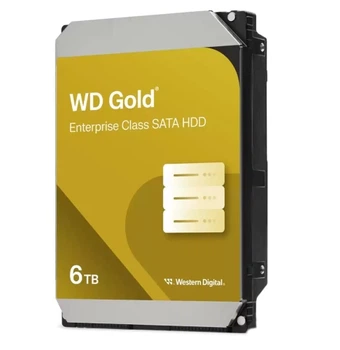 Жесткий диск 3.5" 6Tb Western Digital Gold, SATA3, 256 Мб, 7200 об/мин (WD6004FRYZ)