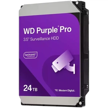 Жорсткий диск 3.5" 24Tb Western Digital Purple Pro, SATA3, 512 Мб, 7200 об/хв (WD241PURP)