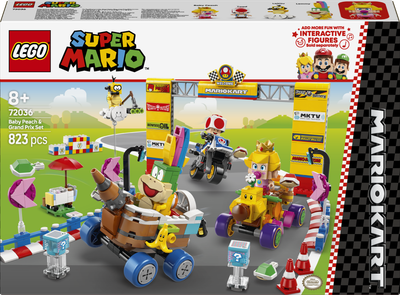 Конструктор LEGO Super Mario Mario Kart: Набір Бебі Піч і Гран-прі 823 елементи (72036) 