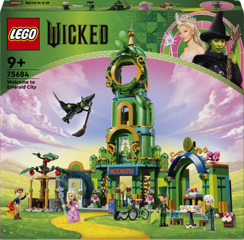 Zestaw klocków LEGO Wicked Bright 2024 Powitanie w Emerald City 945 elementów (75684)