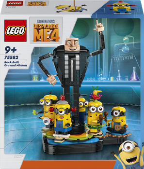 Zestaw klocków LEGO Despicable Me Brick-Built Gru and Minions 839 elementów (75582)