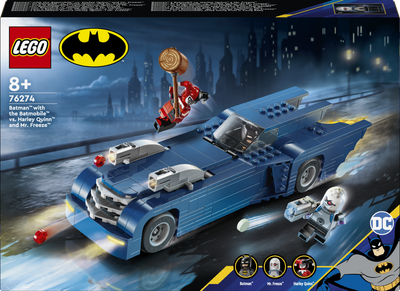 Конструктор LEGO DC Бетмен з Бетмобілем проти Харлі Квінн і Містера Фріза 435 деталей (76274)