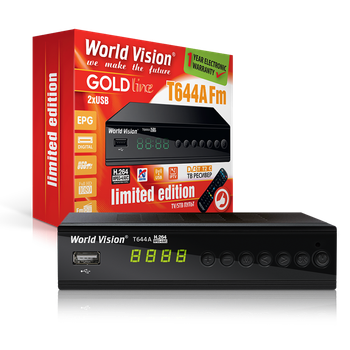 ТВ-ресівер World Vision T644A Fm DVB-T2