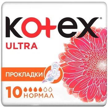 Прокладки гигиенические Kotex Ultra Dry Normal 10 шт