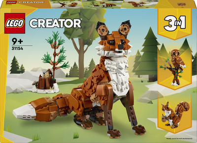 Zestaw klocków LEGO Creator Leśne zwierzęta: Czerwony lis 667 elementów (31154)