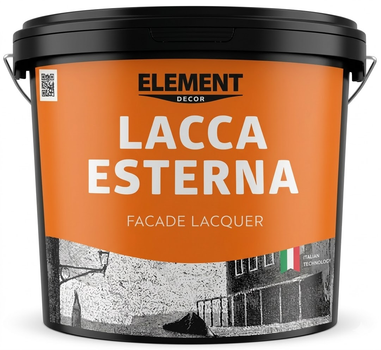 Лак фасадный акриловый ELEMENT Decor Lacca Esterna 3л