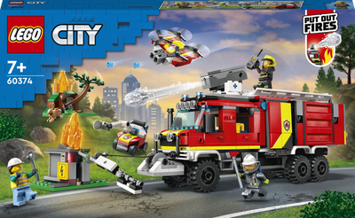 Zestaw klocków LEGO City Pojazd straży pożarnej 502 elementy (60374)
