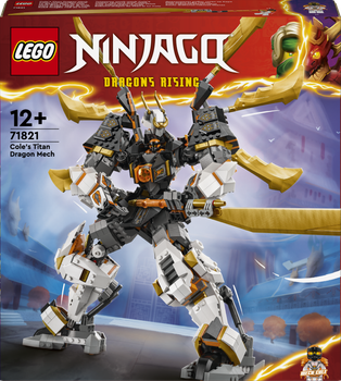 Zestaw klocków LEGO Ninjago Tytanowy smok-mech Cole’a 1055 elementów (71821)