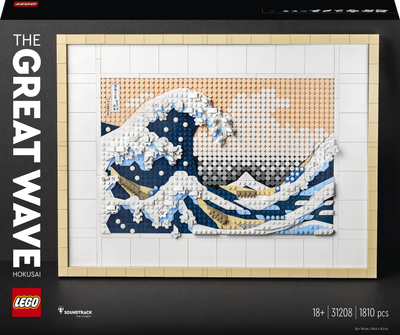 Zestaw klocków LEGO Art Hokusai Wielka fala 1810 elementów (31208)