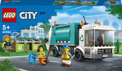 Zestaw klocków LEGO City Ciężarówka recyklingowa 261 element (60386)