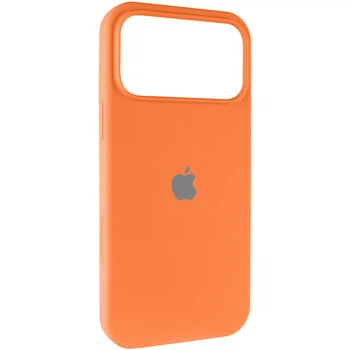Чохол Silicone Case з закритим низом на Apple iPhone 17 Pro (6.3") (Помаранчевий / Orange) Epik (243887)