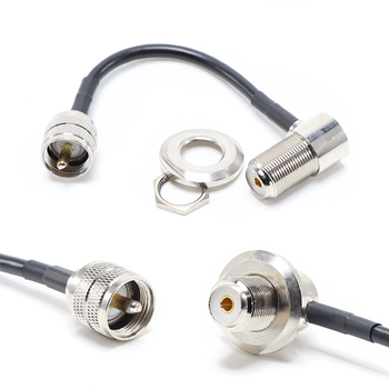 Пігтейл на кабель RG58 - 15 см / UHF male - UHF female / [PG0284]
