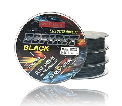 Шнур BratFishing Espirit Black (чорний, плетіння 8 ниток) 100 M / 0.60 mm (30 / 02-017-060)