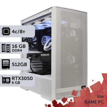 Игровой компьютер GamePC Lite #578 Core i3 14100F/16 GB/SSD 512GB/GeForce RTX 3050 6GB сборка для киберспорта современных игр стрима