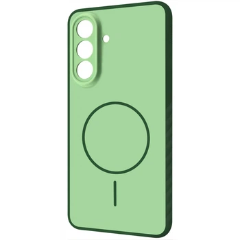 Чехол с защитой камеры Proove Softline Case with Magnetic Ring MagSafe Samsung Galaxy S25 FE green