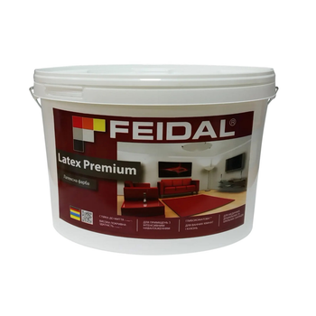 Краска латексная глубокоматовая Feidal Latex Premium TR (прозрачная, под тонирование) 2.3л