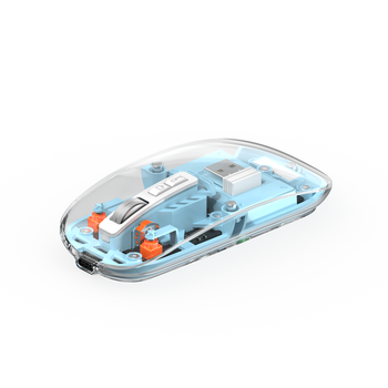 Маніпулятор миша бездротова WIWU Crystal Magnetic Wirless Mouse WM105 (Dual-bluetooth +2.4G three-mode) blue