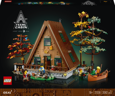 Zestaw klocków LEGO Ideas Chatka w kształcie litery A 2082 elementy (21338)
