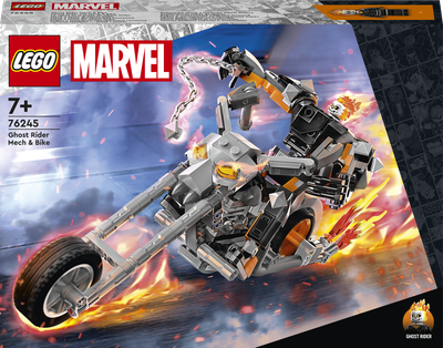 Zestaw klocków LEGO Super Heroes Upiorny Jeździec: mech i motor 264 elementy (76245)