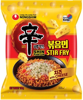 Лапша Рамен Nongshim с сыром Stir Fry 136 г (8801043068741)