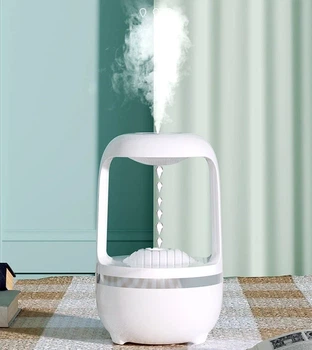 Антигравитационный ультразвуковой увлажнитель воздуха с каплями воды Drop Humidifier Белый (МХ-00008684)