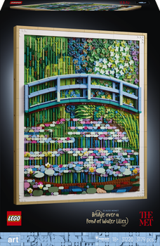 Zestaw klocków LEGO Art Claude Monet — Most nad stawem z liliami wodnymi 3179 elementów (31220)