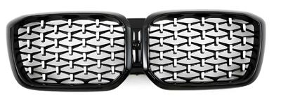 Ноздри Diamond Silver (2021-2026, черная окантовка) для BMW X3 G01 2018- гг