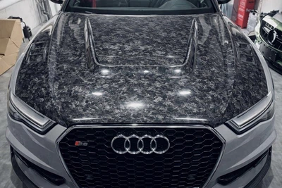 Капот (2014-2017, Кований карбон) для Ауді A6 C7 рр