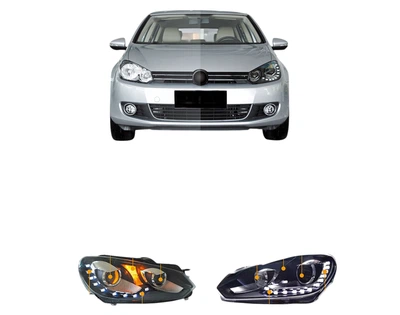 Передні фари LED DRL (2 шт) для Volkswagen Golf 6 2008-2014 рр