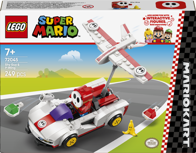 Конструктор LEGO Super Mario Mario Kart Shy Guy та P-Wing 249 елементів (72045)