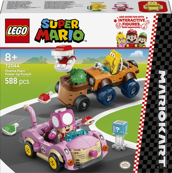 Конструктор LEGO Super Mario Mario Kart Piranha Plant і гонитва за модернізацією 588 елементів (72044)