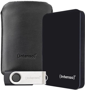 Dysk twardy Intenso Memory Drive Bonus Pack 1TB 2.5" USB 3.2 + USB 64GB Black (6023690)