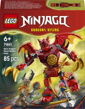 Zestaw klocków LEGO Ninjago Smok-mech Kaia — zestaw bitewny 85 elementów (71851)
