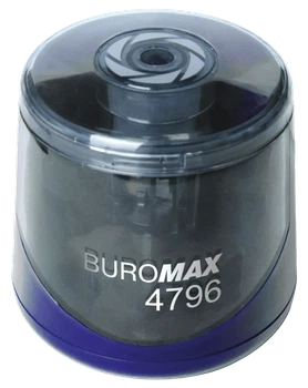 Чинка автоматична Buromax на 1 отвір синя