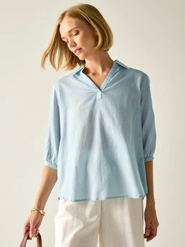 Блузка жіноча Regatta Women's Nofino Shirt RWS203-L2B 34 Блакитна (5063516301479)