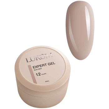 LUKUM Builder Gel Expert Зміцнюючий гель №12 Taupe, 30 мл