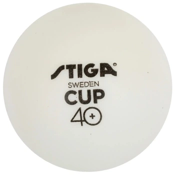 Мячи для настольного тенниса Stiga Cup ABS 12 шт White (1073-931161)