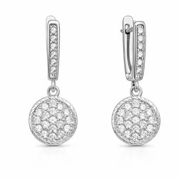 Сережки срібні Фантазія з фіанітами Silver Style (21561.12 sku:2300103302345)