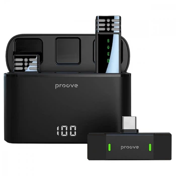 Безпроводной петличный микрофон Proove Record Type-C + Lightning