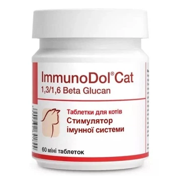 Иммунодол Кэт Dolfos ImmunoDol Cat для поддержания иммунитета кошек, 60 мини таблеток