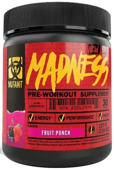 Передтренувальний комплекс Mutant Madness у порошку 225 г Фруктовий пунш (627933026152)