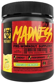 Передтренувальний комплекс Mutant Madness у порошку 225 г Roadside Lemonade (627933026183)
