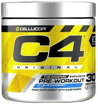 Передтренувальний комплекс Cellucor C4 Original у порошку 198 г Крижана блакитна малина (5056569900010)