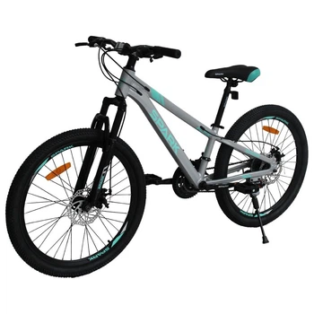 Гірський підлітковий велосипед SPARK FLEX 24", алюмінієва рама 11", 21 швидкість, дискові гальма, сірий
