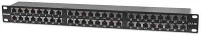 Патч-панель 19", 48xRJ45, FTP, Cat.5e, 1unit, Intellinet