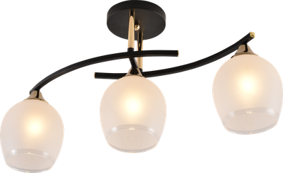 Декоративная люстра INTEREES IS XA1587B-3 BK+GOLD CHROME