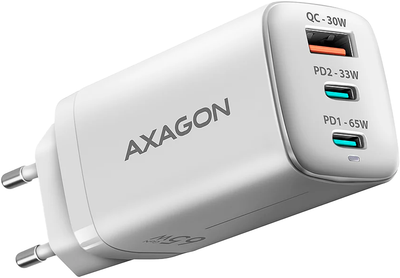 Ładowarka sieciowa Axagon ACU-DPQ65 65W White (ACU-DPQ65W)