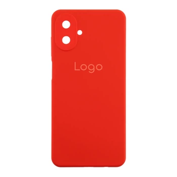 Чехол-накладка Liquid Silicone (AA) с защитой на камеру для Samsung Galaxy A07 Red