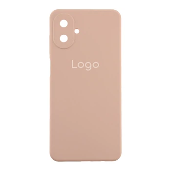 Чехол-накладка Liquid Silicone (AA) с защитой на камеру для Samsung Galaxy A07 Pink Sand