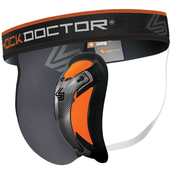 Захист паху Shock Doctor 329 Supporter Ultra Carbon Flex сірий M (329-GR-M)